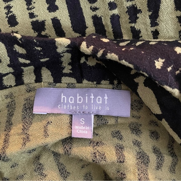 Habitat Express Cowl Pullover- Leaf Green black top 20353 - Picture 5 of 8